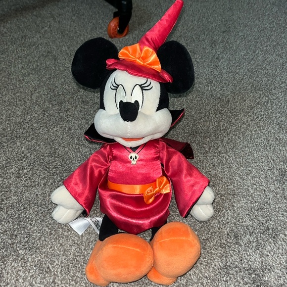 Disney Other - Disney Parks Minnie Mouse Halloween Witch Plush Stuffed Animal Not So Scary
